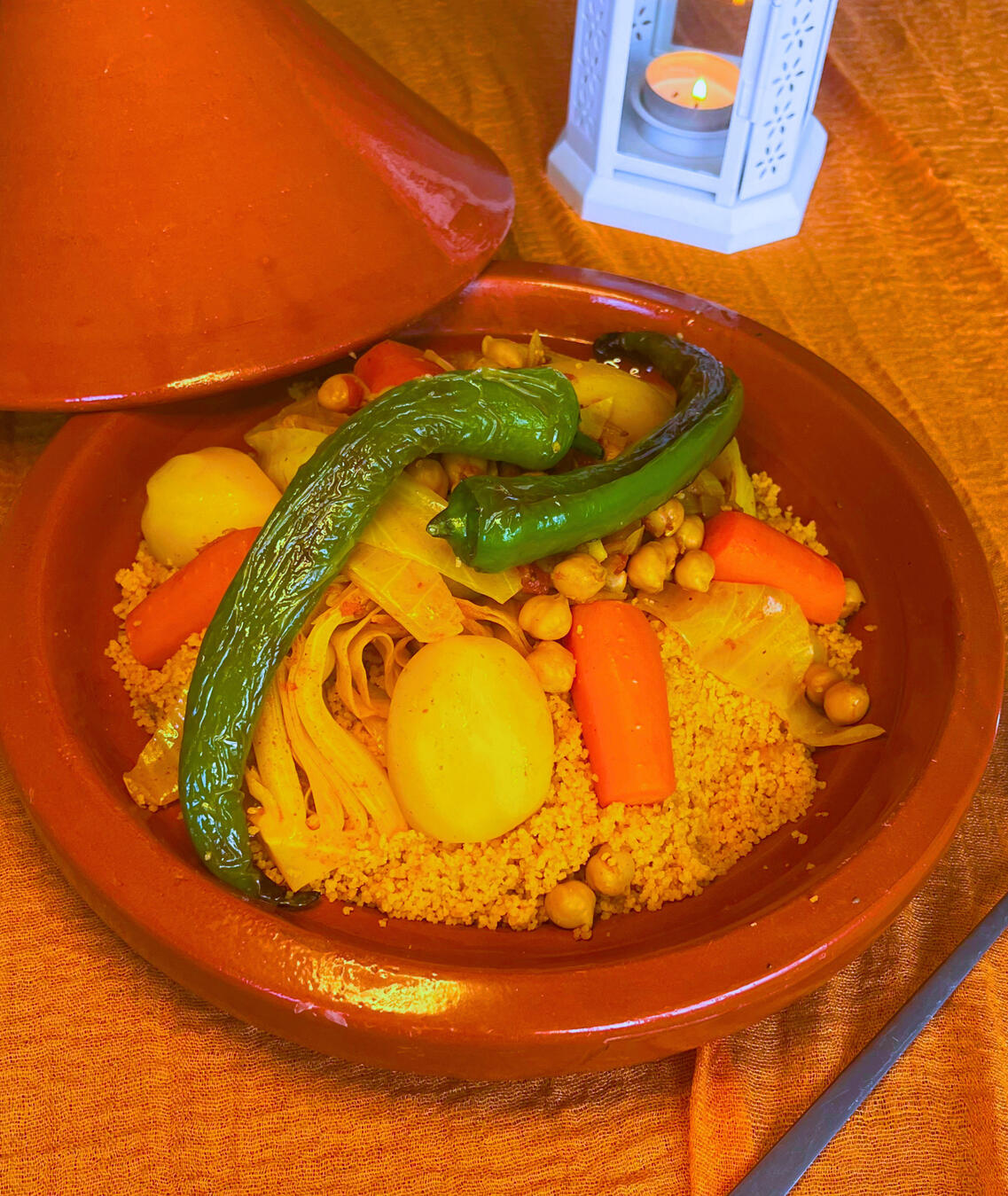 Spicy Tunisian couscous
